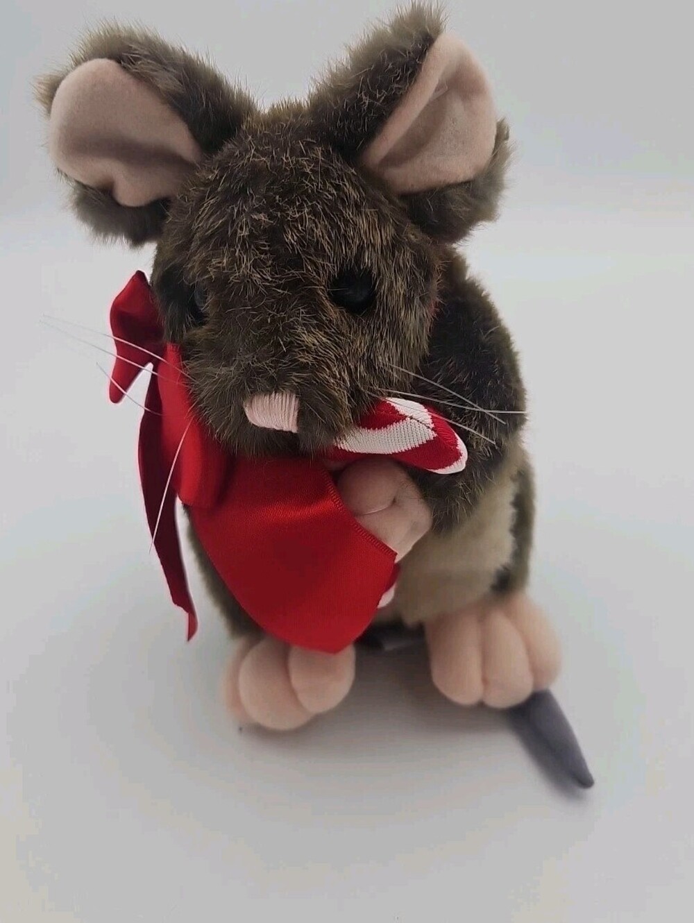VTG Mary Meyer Plush Christmas Mouse Munchie Crunchie Candy Cane 7" 1995 Tags